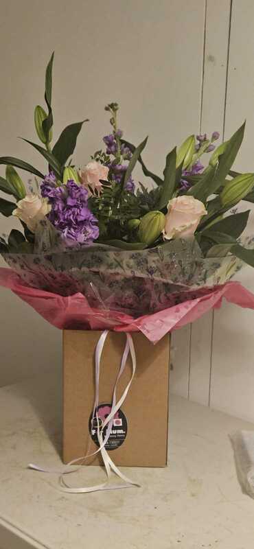 Flowers delivered to customer