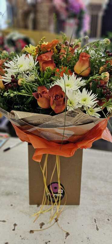 Flowers delivered to customer