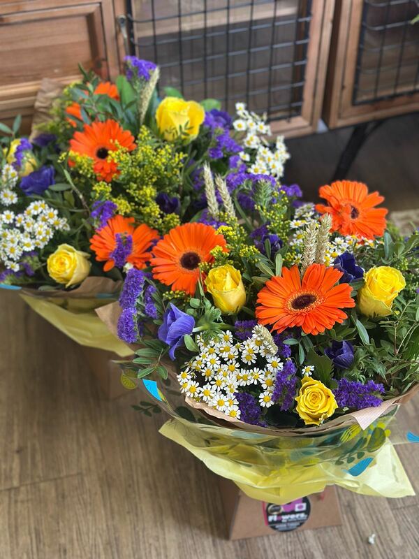 Flowers delivered to customer