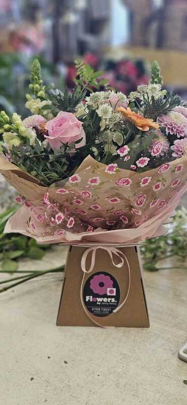 Flowers delivered to customer