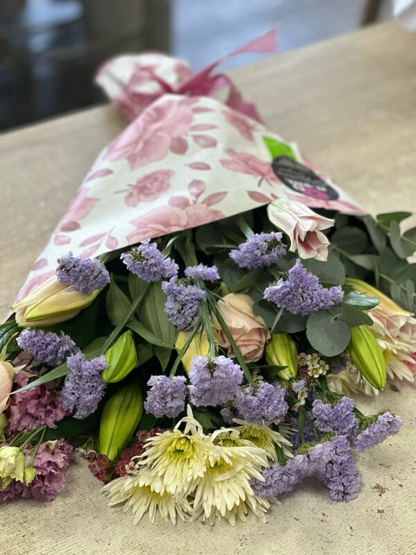 Flowers delivered to customer