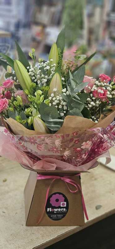 Flowers delivered to customer