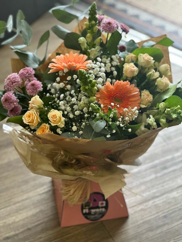 Flowers delivered to customer