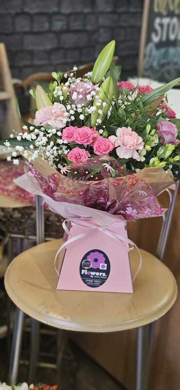 Flowers delivered to customer