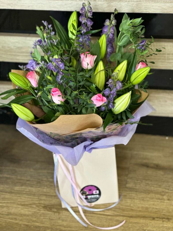 Flowers delivered to customer