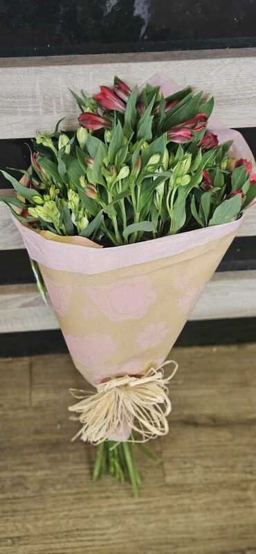 Flowers delivered to customer