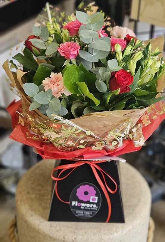 Flowers delivered to customer