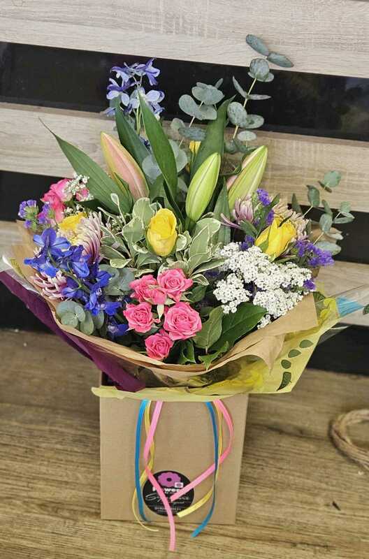 Flowers delivered to customer