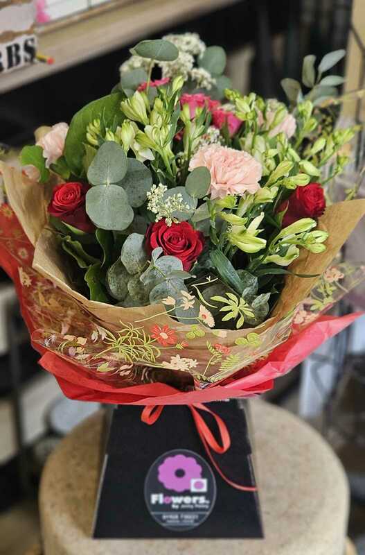 Flowers delivered to customer