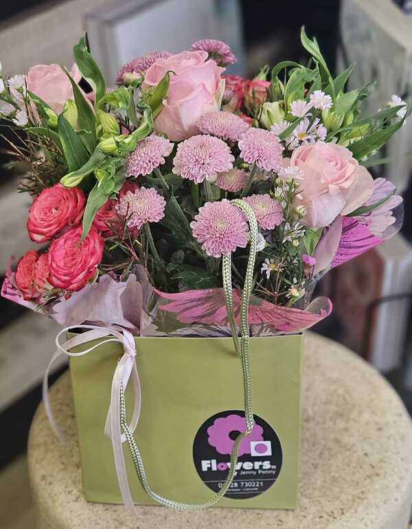 Flowers delivered to customer