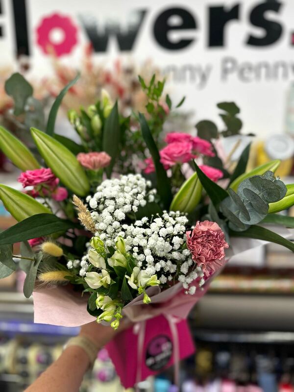 Flowers delivered to customer