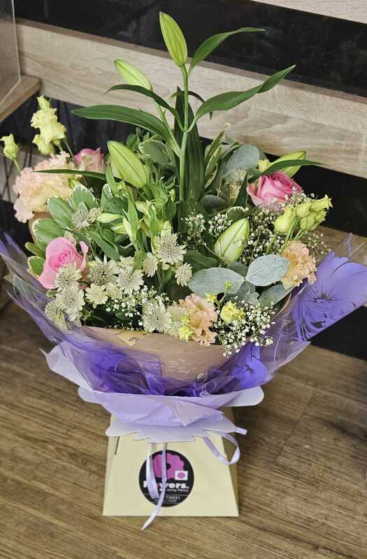 Flowers delivered to customer