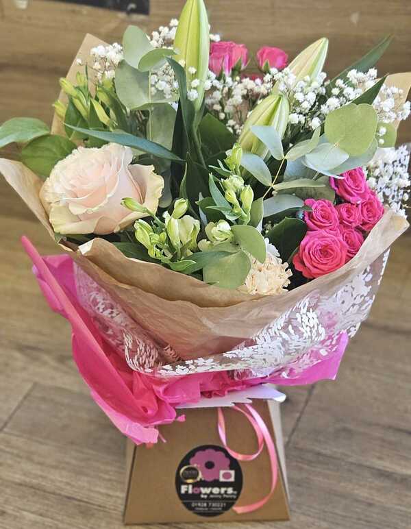 Flowers delivered to customer