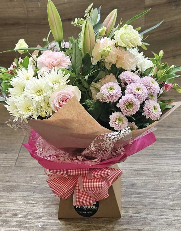 Flowers delivered to customer