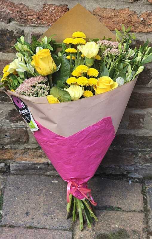 Flowers delivered to customer