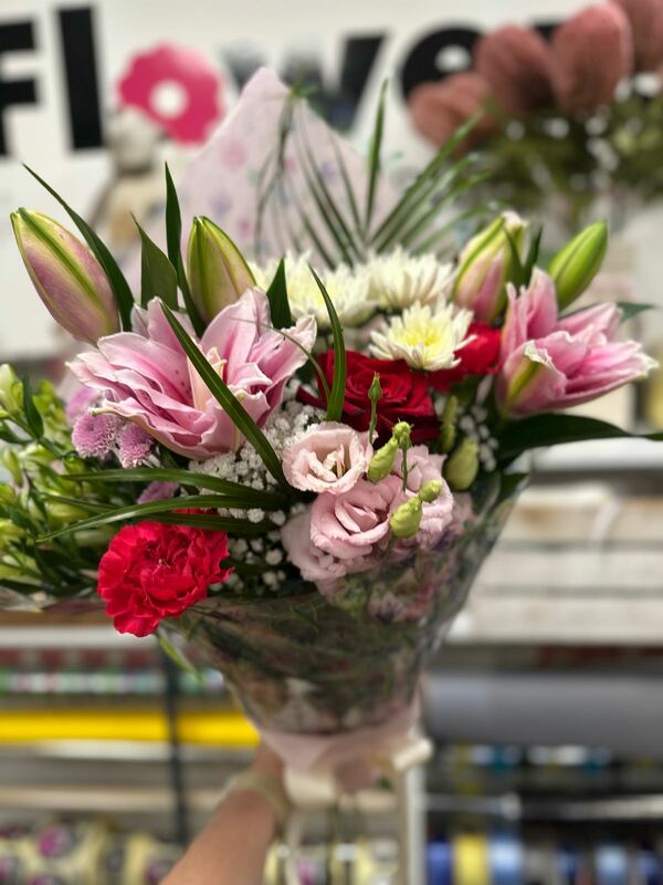 Flowers delivered to customer