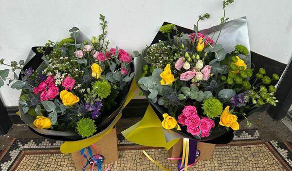Flowers delivered to customer