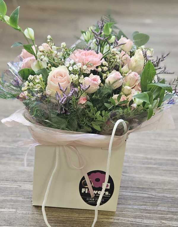 Flowers delivered to customer