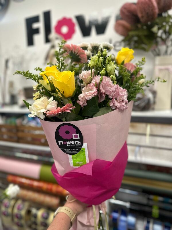 Flowers delivered to customer