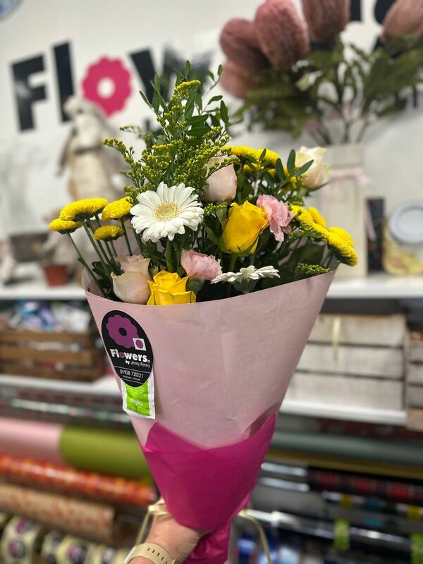 Flowers delivered to customer