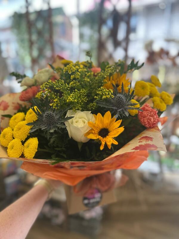 Flowers delivered to customer