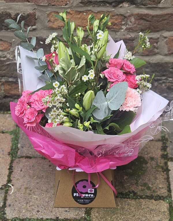 Flowers delivered to customer