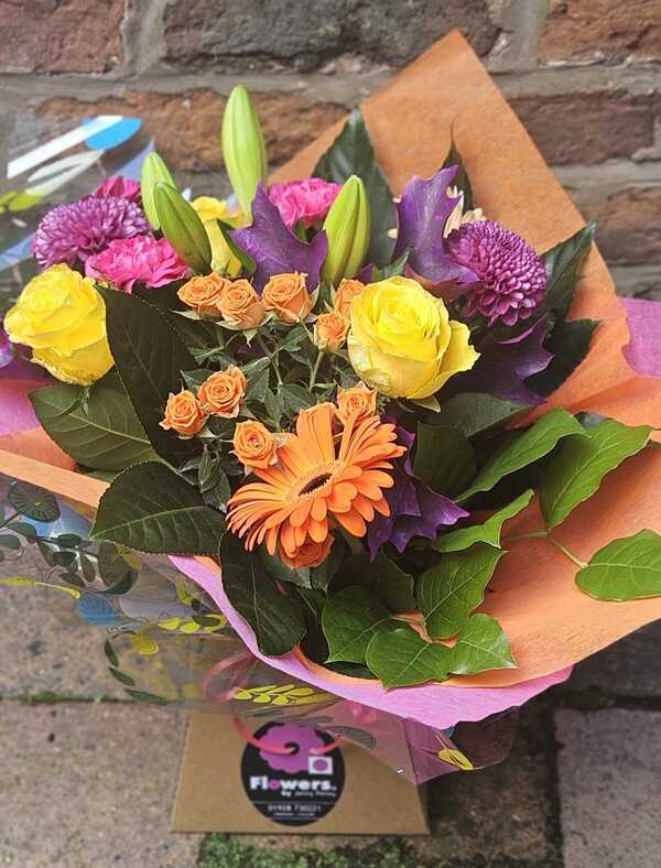 Flowers delivered to customer