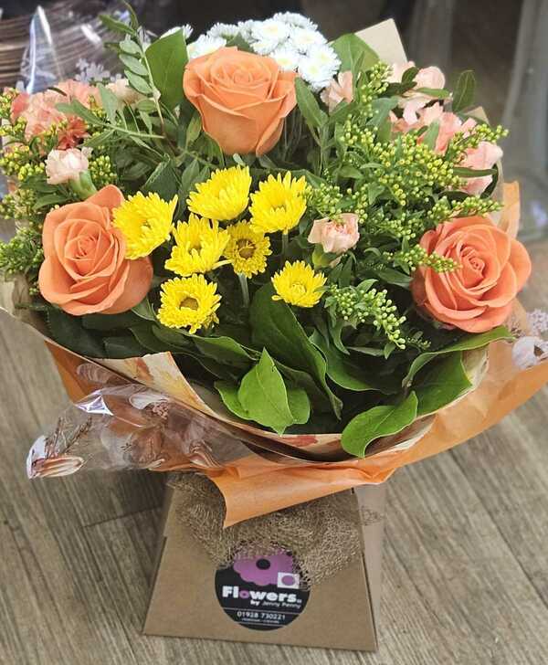 Flowers delivered to customer