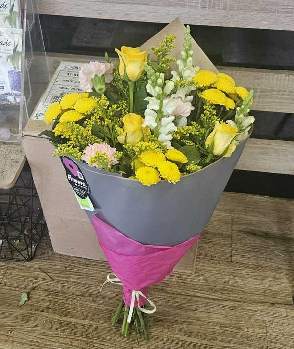 Flowers delivered to customer