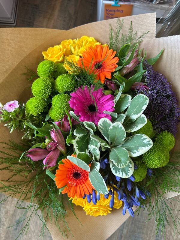 Flowers delivered to customer