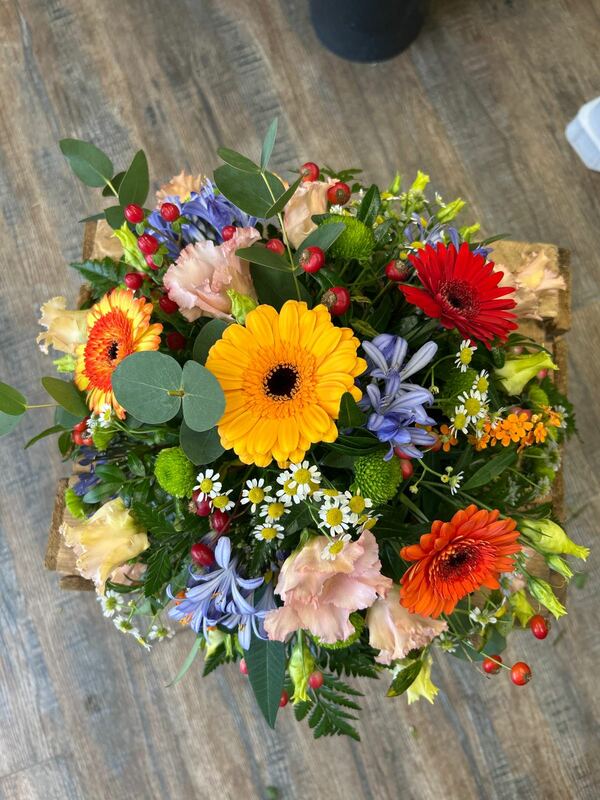 Flowers delivered to customer