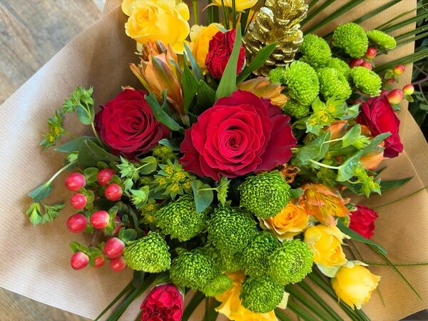 Flowers delivered to customer