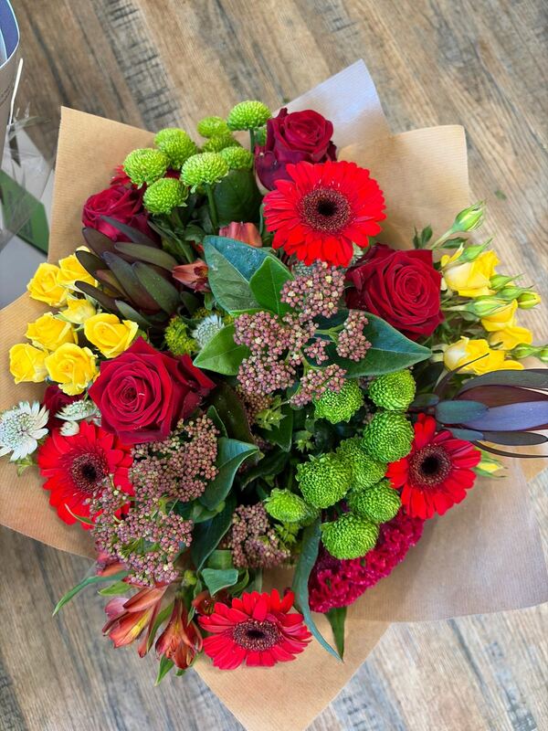 Flowers delivered to customer