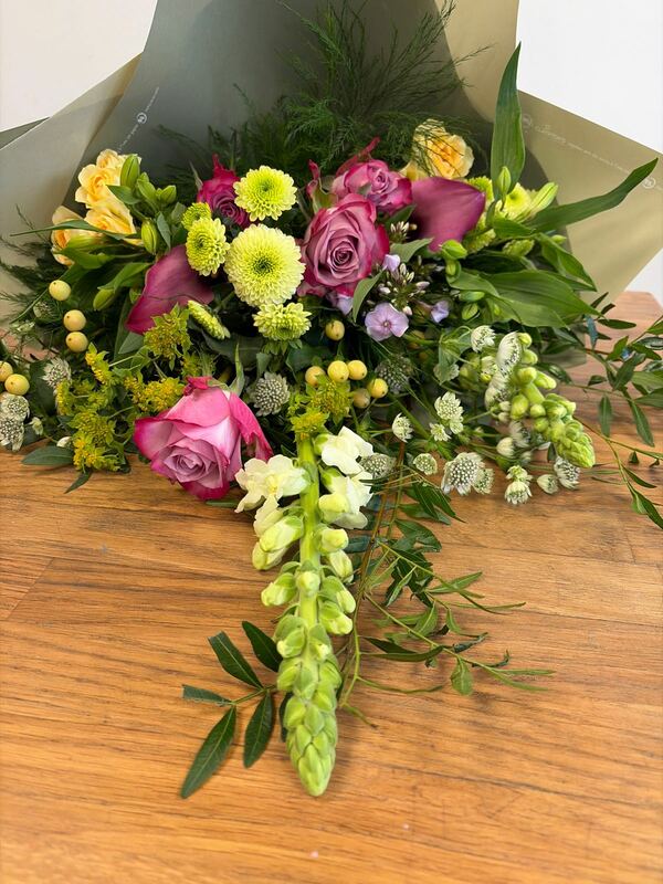 Flowers delivered to customer