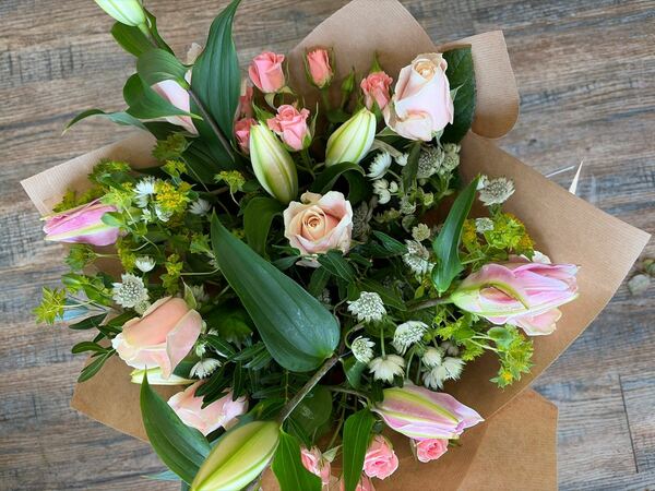 Flowers delivered to customer