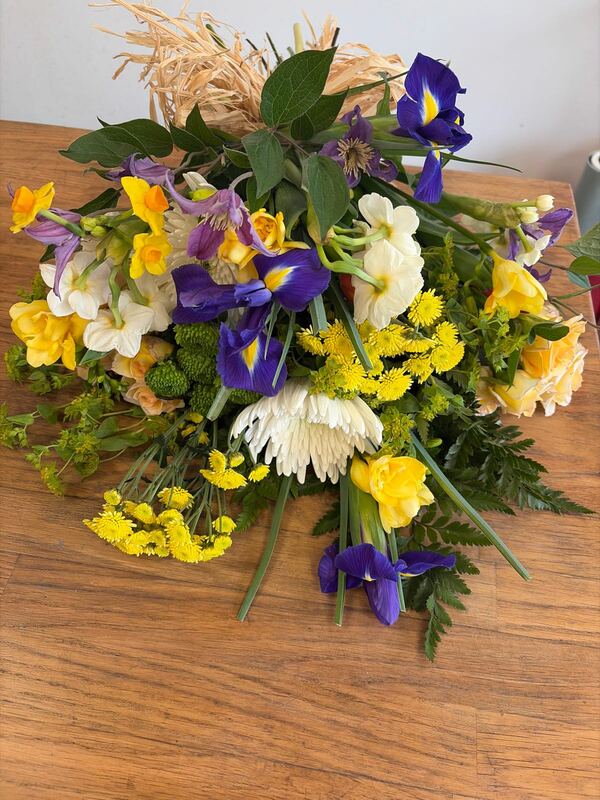 Flowers delivered to customer