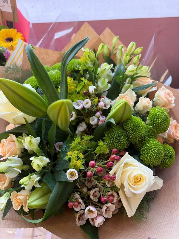 Flowers delivered to customer
