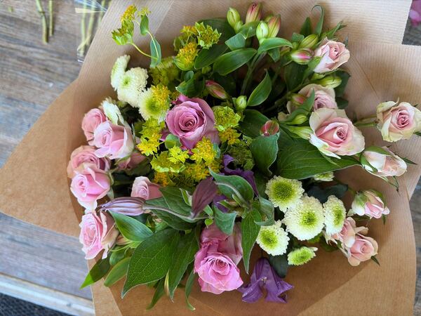 Flowers delivered to customer