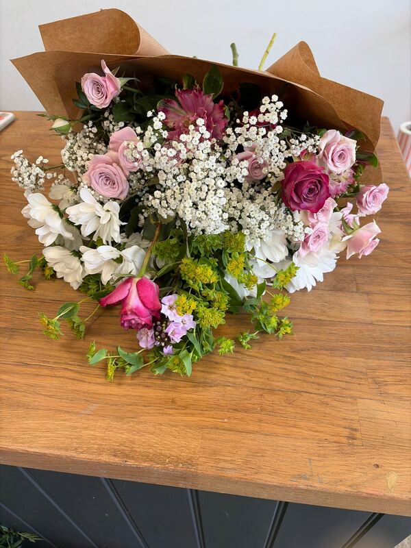 Flowers delivered to customer
