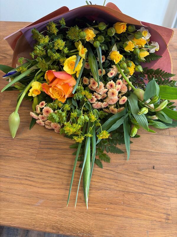 Flowers delivered to customer