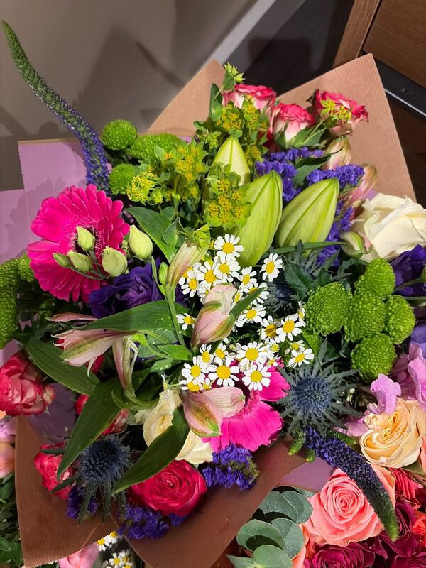 Flowers delivered to customer