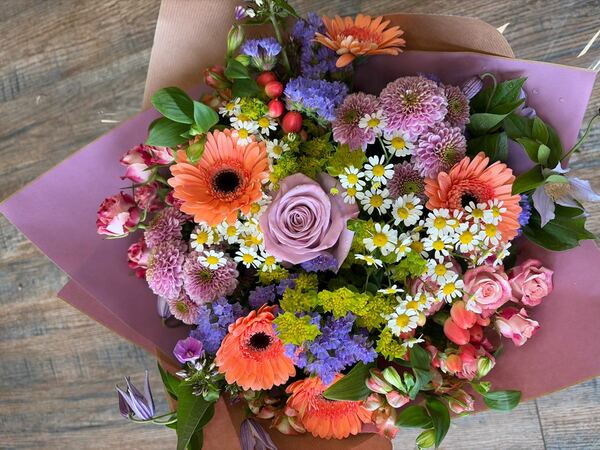 Flowers delivered to customer