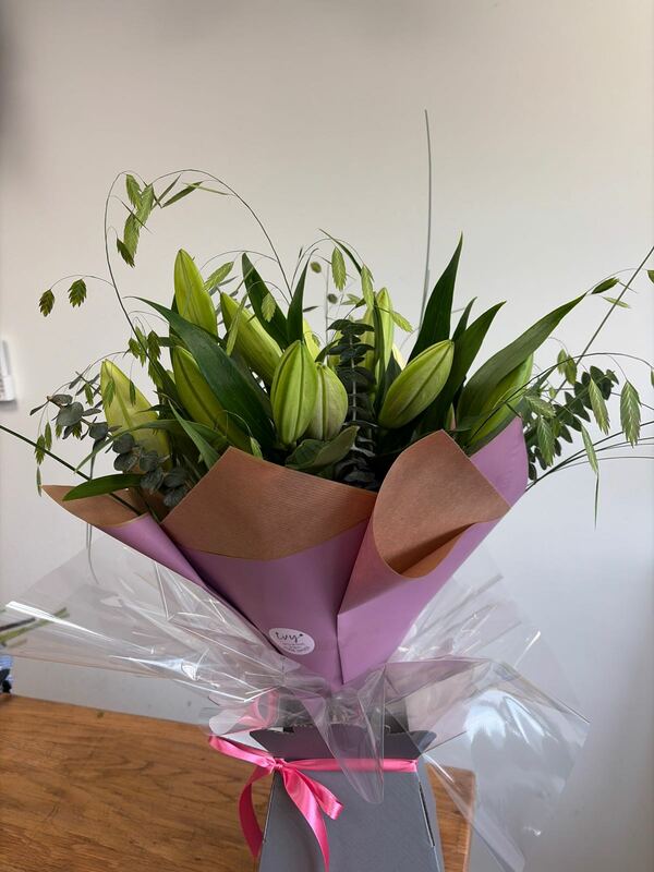 Flowers delivered to customer