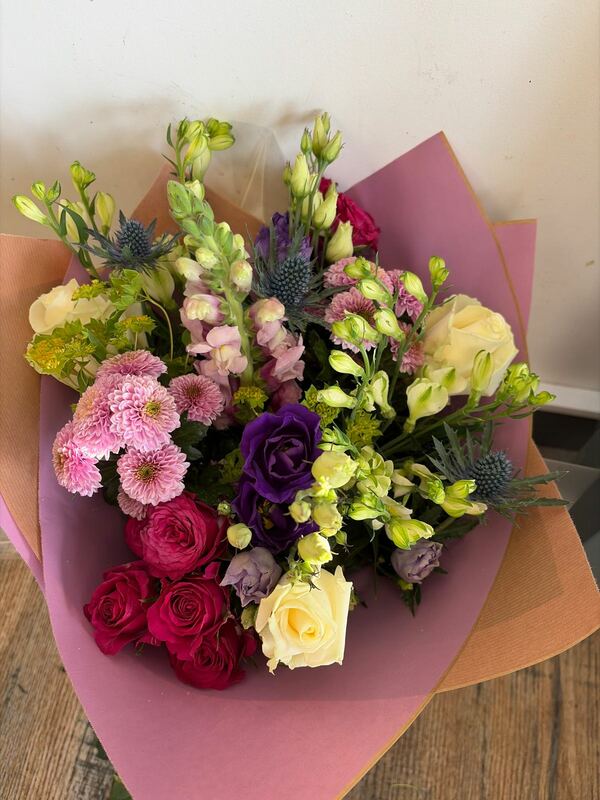 Flowers delivered to customer