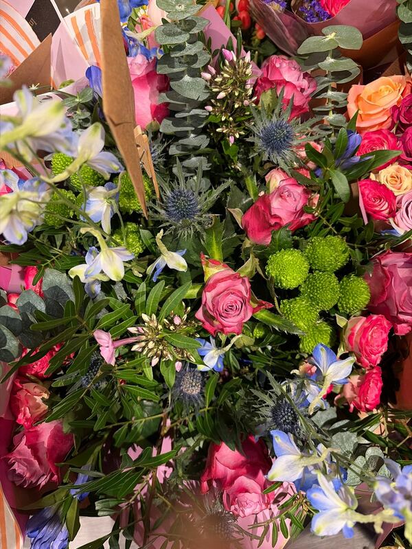 Flowers delivered to customer