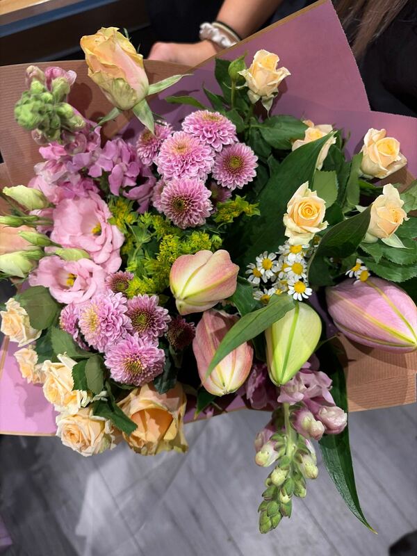 Flowers delivered to customer