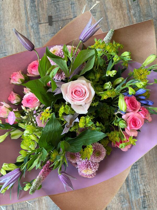 Flowers delivered to customer