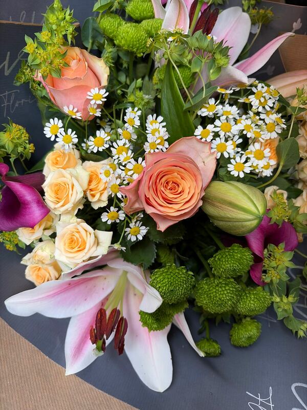 Flowers delivered to customer