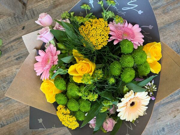 Flowers delivered to customer