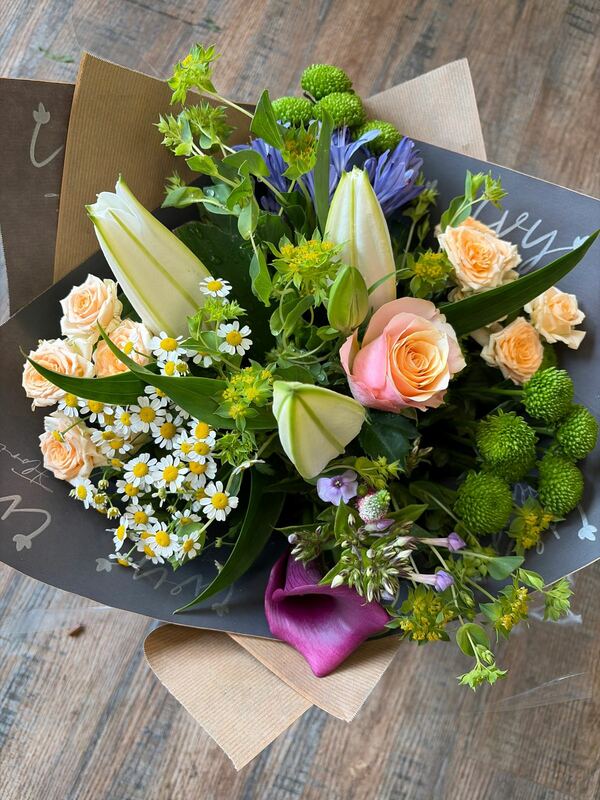 Flowers delivered to customer